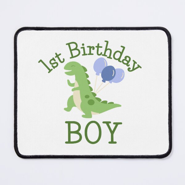 Item preview, 1st Birthday boy squad - cute dino dinosaur t-rex balloon party designed and sold by TNwandesignart.