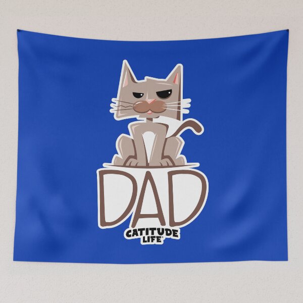 Item preview, Catitude Life: Cat Dad designed and sold by HiFlyerCreative.