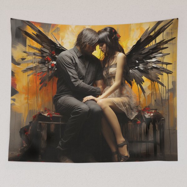 Item preview, Grunge Romance: A Portrait of Love in Disarray designed and sold by oanaunciuleanu.