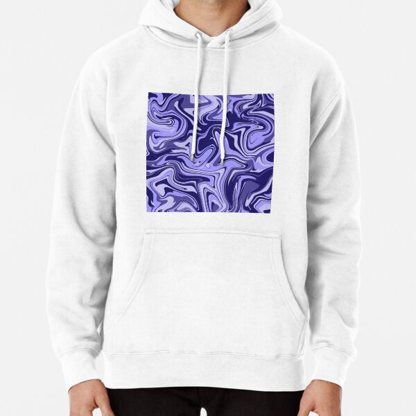 Purple 2024 and White Oil Spill Pullover Hoodie