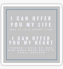 Jem Carstairs Quote Sticker