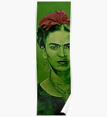 Frida Kahlo - red bow Poster