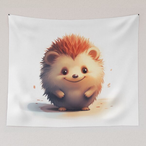 Item preview, Hedgehog with a really cute smile designed and sold by InfigoArt.