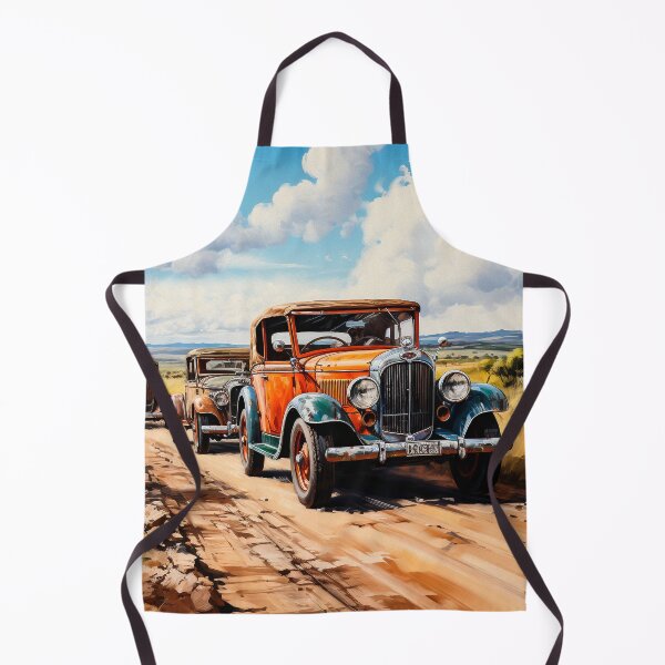Item preview, Old Cars Country Road Painting designed and sold by SteadyRolling.