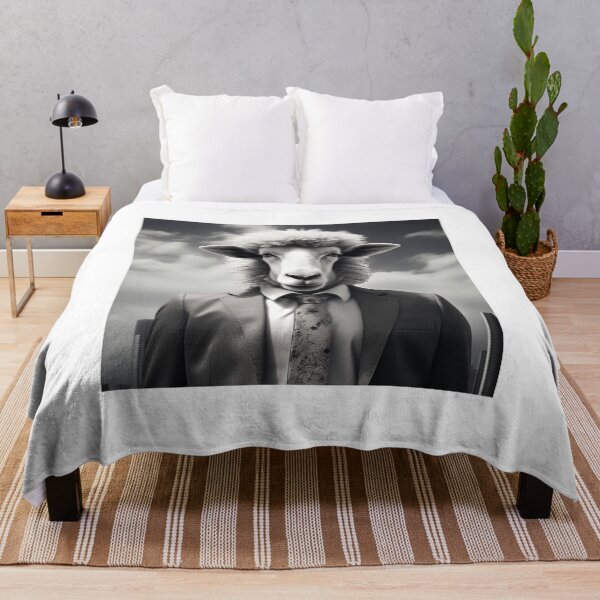 Item preview, Sheep in Business Suit with Clouds  Art designed and sold by redstar19.