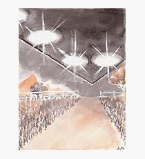 Rural UFO Visit Photographic Print