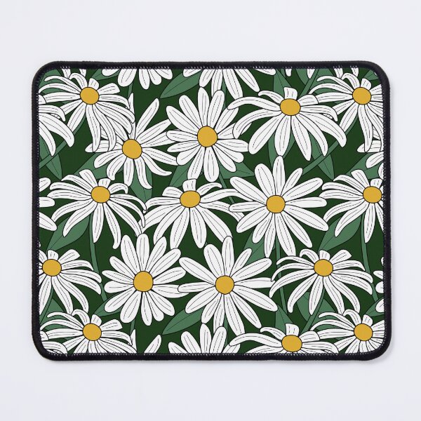 Item preview, Daisy Flower Fields Pattern (white/green) designed and sold by Design Minds Boutique.
