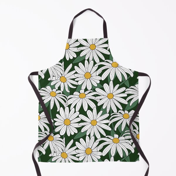 Item preview, Daisy Flower Fields Pattern (white/green) designed and sold by Design Minds Boutique.