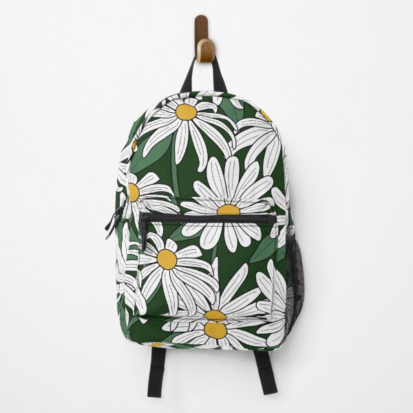 Item preview, Daisy Flower Fields Pattern (white/green) designed and sold by Design Minds Boutique.
