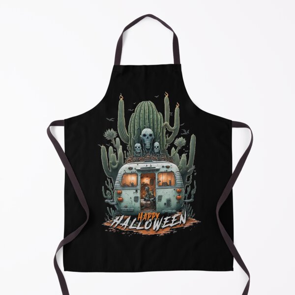 Item preview, Happy Halloween Camper in Desert designed and sold by Barbaventuras.