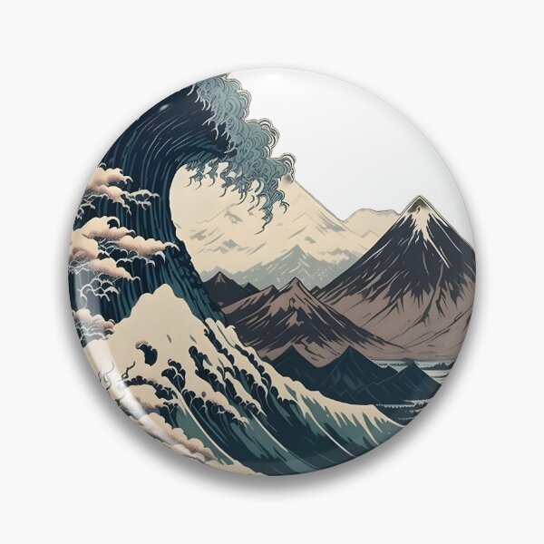 Item preview, The Great Wave off Kanagawa interpretation designed and sold by DoodleNestArt.