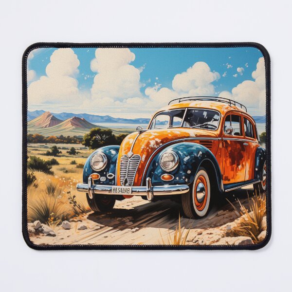 Item preview, Old Car Country Road Painting designed and sold by SteadyRolling.