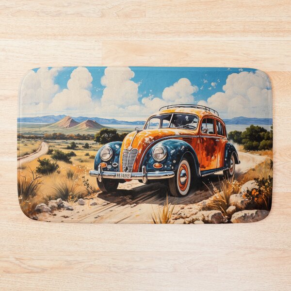 Item preview, Old Car Country Road Painting designed and sold by SteadyRolling.