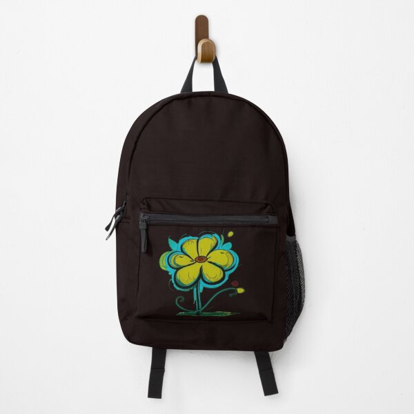 Item preview, Pastel Single Flower in Yellow & Blue Paint Pattern Design designed and sold by Md Rashid  Hasan.