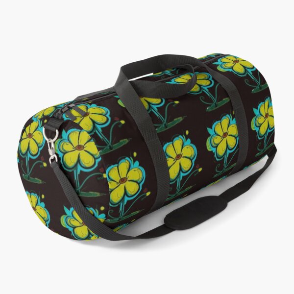Item preview, Pastel Single Flower in Yellow & Blue Paint Pattern Design designed and sold by Md Rashid Hasan.