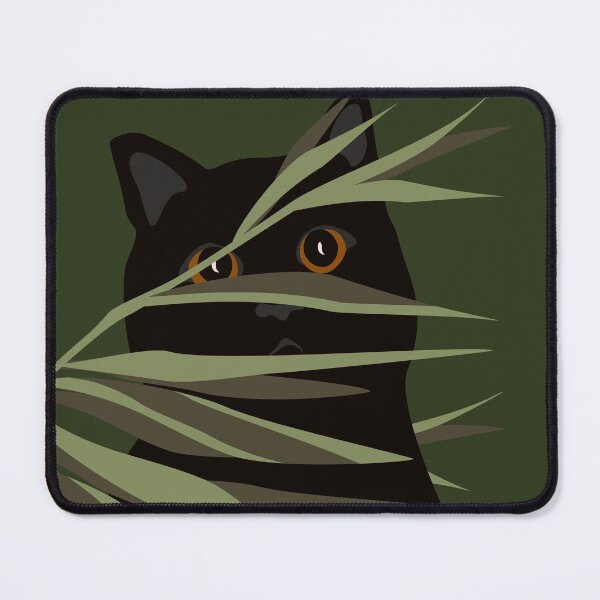 Item preview, Black cat and plants designed and sold by Bimbombam.
