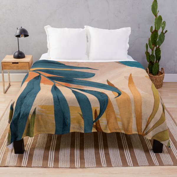 Item preview, Modern Abstract Art Tropical Leaves 3 designed and sold by ThingDesign.