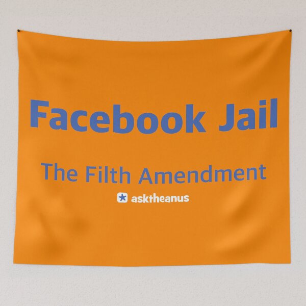 Item preview, Facebook Jail - the Filth Amendment designed and sold by asktheanus.
