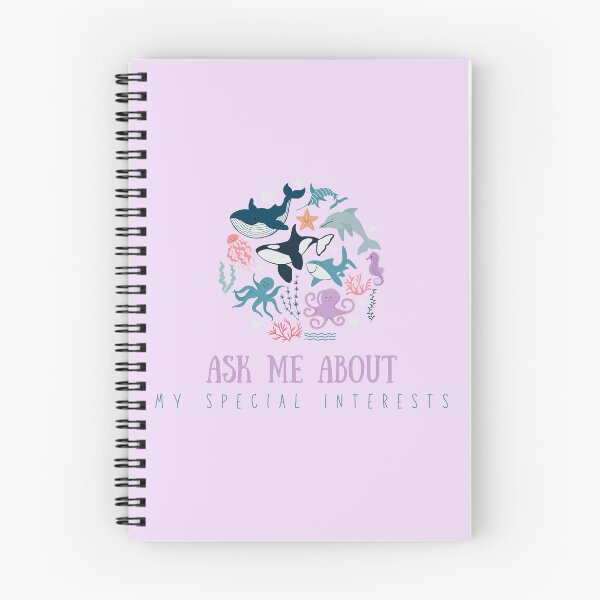 Item preview, Ask me about my special interests (sea creatures edition) designed and sold by audhdmuslimah.