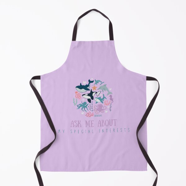 Item preview, Ask me about my special interests (sea creatures edition) designed and sold by audhdmuslimah.