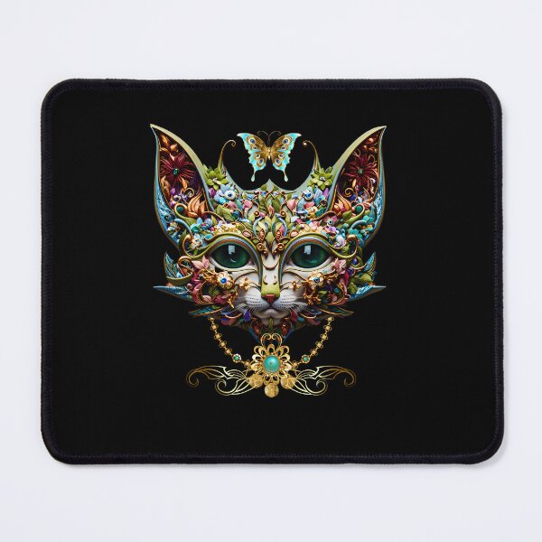 Item preview, Mystical masquerade cat in jewelry designed and sold by GorinART.