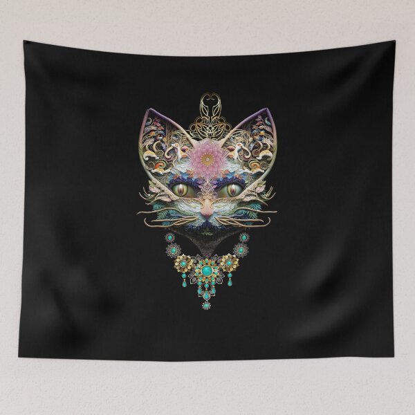Item preview, Mystical masquerade cat in jewelry designed and sold by GorinART.