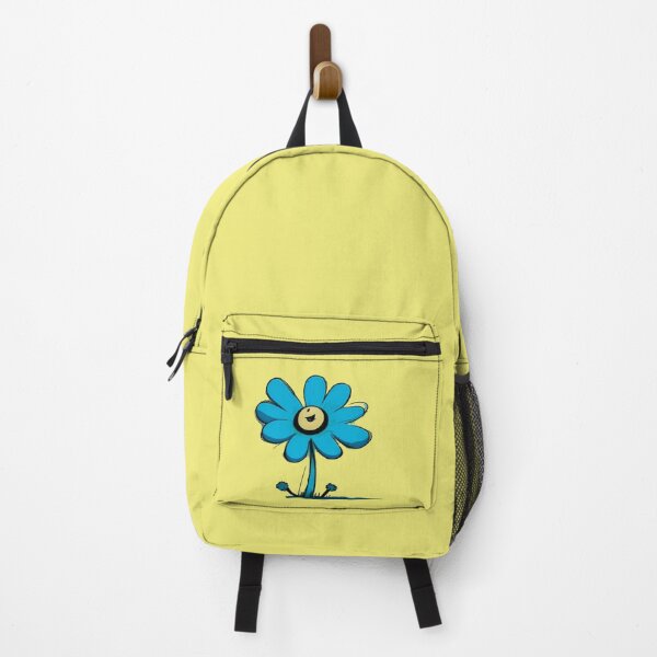 Item preview, Pastel Single Flower in Yellow tint & Blue Paint Pattern Design designed and sold by Md Rashid  Hasan.