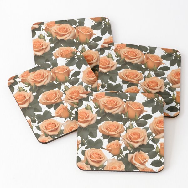 Item preview, Orange roses on white background designed and sold by lori189.