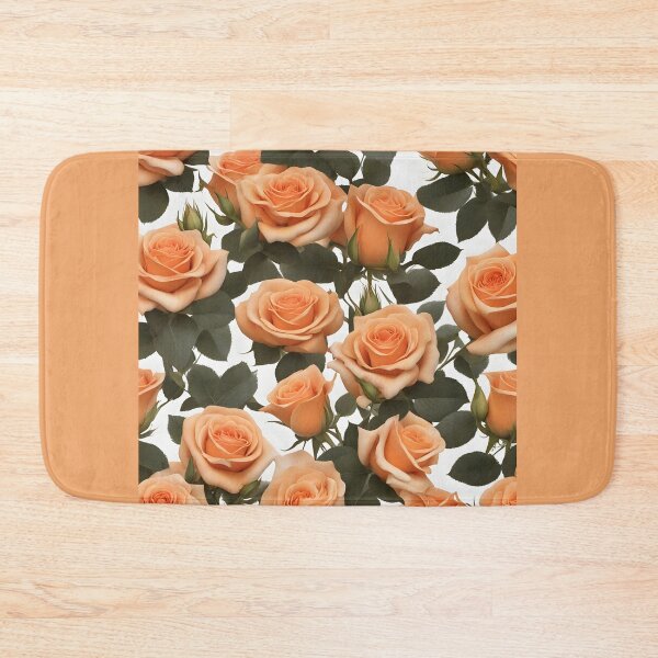 Item preview, Orange roses on white background designed and sold by lori189.