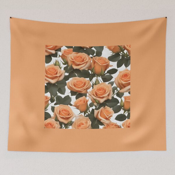 Item preview, Orange roses on white background designed and sold by lori189.