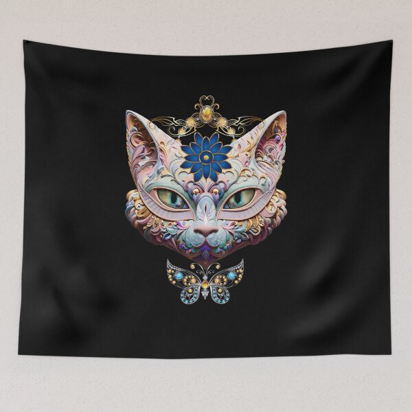 Item preview, Mystical masquerade cat in jewelry designed and sold by GorinART.