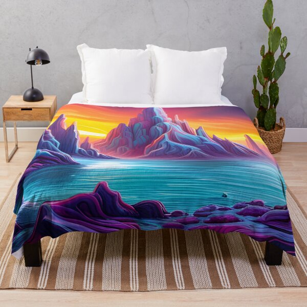 Item preview, Extraterrestrial Mountainscape designed and sold by Roanemermaid.