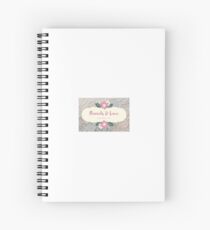 Flannel and Lace Spiral Notebook