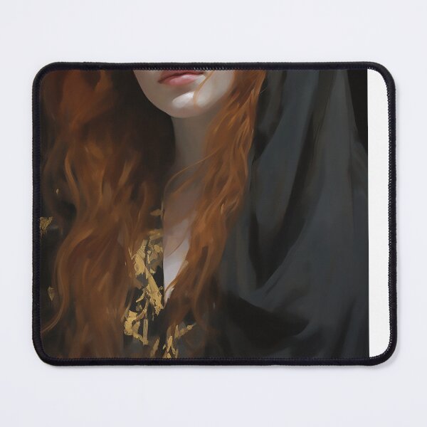 Item preview, Copy of Young beautiful hooded woman in black designed and sold by WallWhimsyWorks.