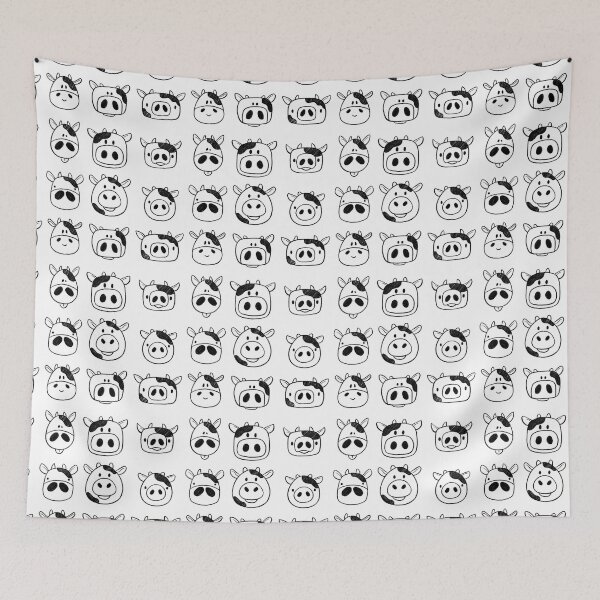 Item preview, Cute Cow Sketch Characters designed and sold by Twkirky.