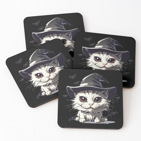 Item preview, Cute White Cat designed and sold by TrendyPalette.