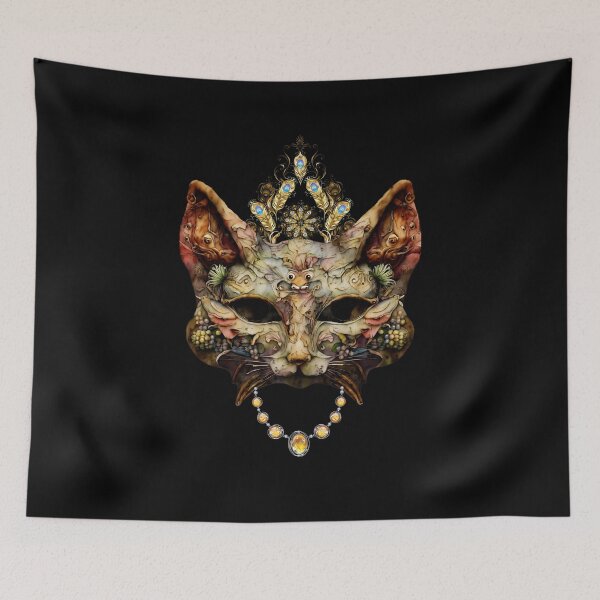 Item preview, Mystical masquerade cat in jewelry designed and sold by GorinART.