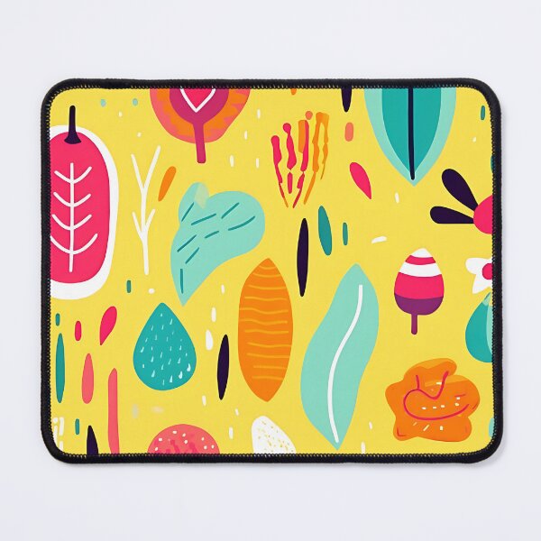 Item preview, Kaleidoscope of Flowers: Vivid Shapes on Yellow designed and sold by ArrangedDesigns.