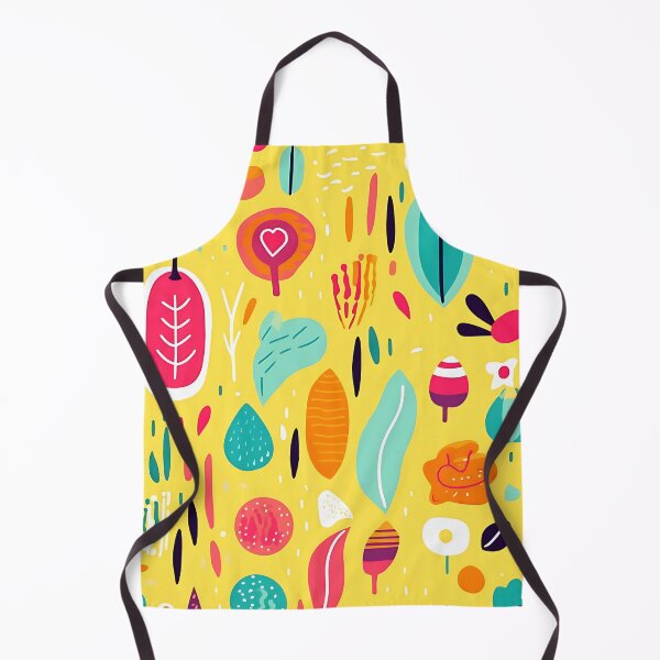 Item preview, Kaleidoscope of Flowers: Vivid Shapes on Yellow designed and sold by ArrangedDesigns.