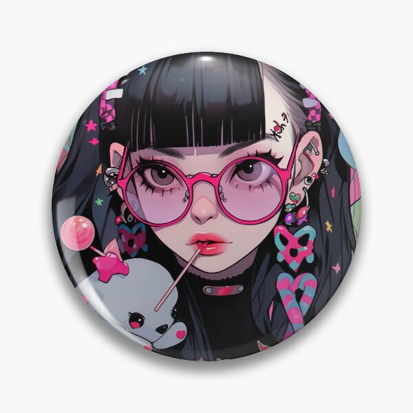 Item preview, Sweet Pink Fairy Kei Anime Girl designed and sold by bubblegoth.