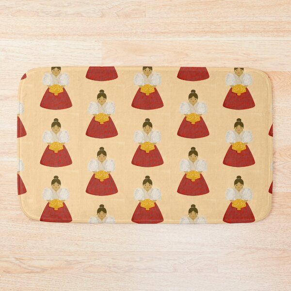 Item preview, Cute Filipina Maria Clara Costume Dress with Fan Red Version designed and sold by chocolatefund.