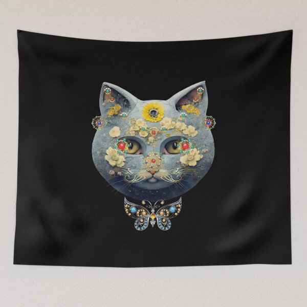 Item preview, Mystical masquerade cat in jewelry designed and sold by GorinART.