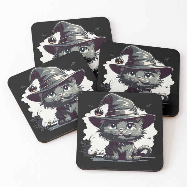 Item preview, Cute Black Cat designed and sold by TrendyPalette.