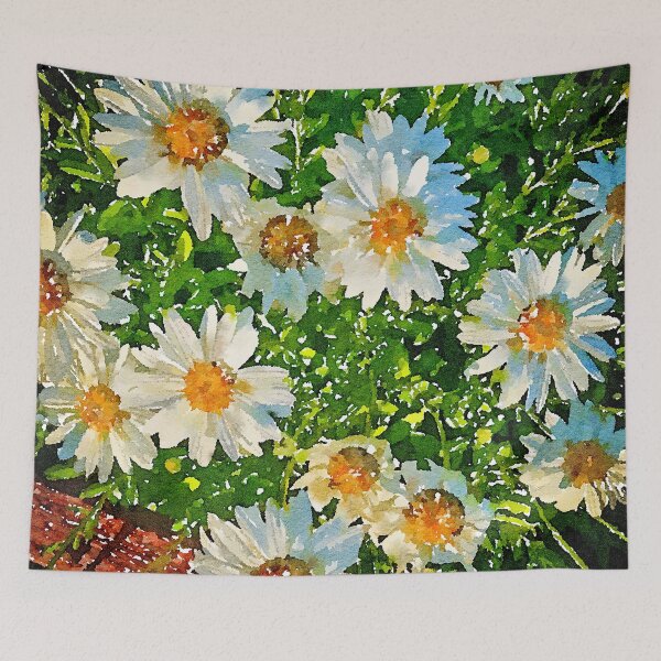 Item preview, Shasta Daisy Flowers in Watercolor, Los Angeles, California designed and sold by Douglas E. Welch Design and Photography.