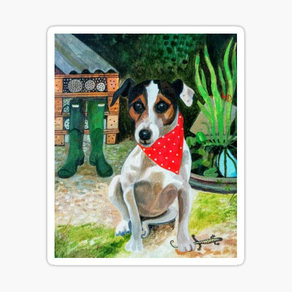 Rocky the Rescue Terrier Sticker