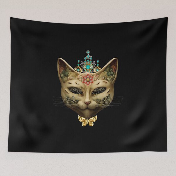 Item preview, Mystical masquerade cat in jewelry designed and sold by GorinART.