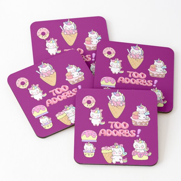 Item preview, Too Adorbs Cute Kawaii Unicorn Design designed and sold by RK-Artist.