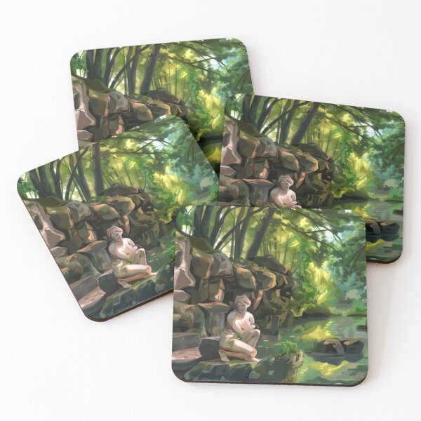 Item preview, Forest River Statue Painting designed and sold by Excali8urstuff.