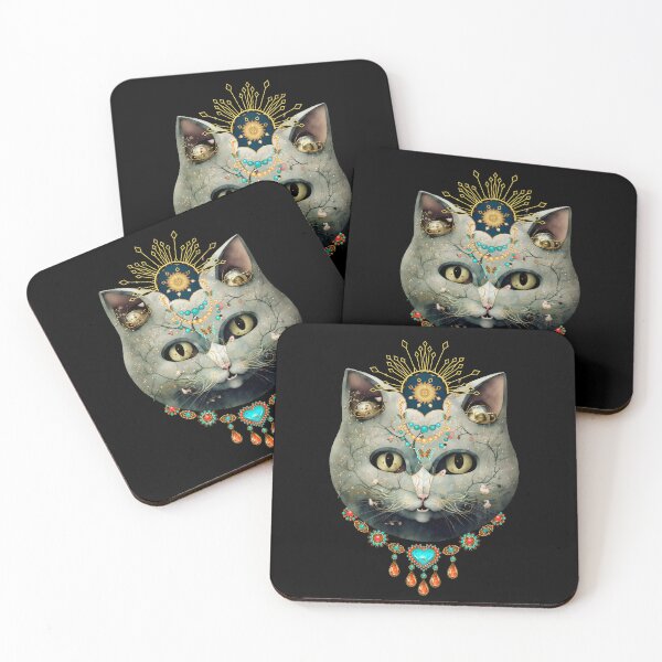 Item preview, Mystical masquerade cat in jewelry designed and sold by GorinART.