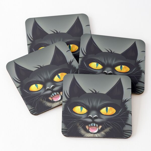 Item preview, Creepy black cat  designed and sold by Photopat.